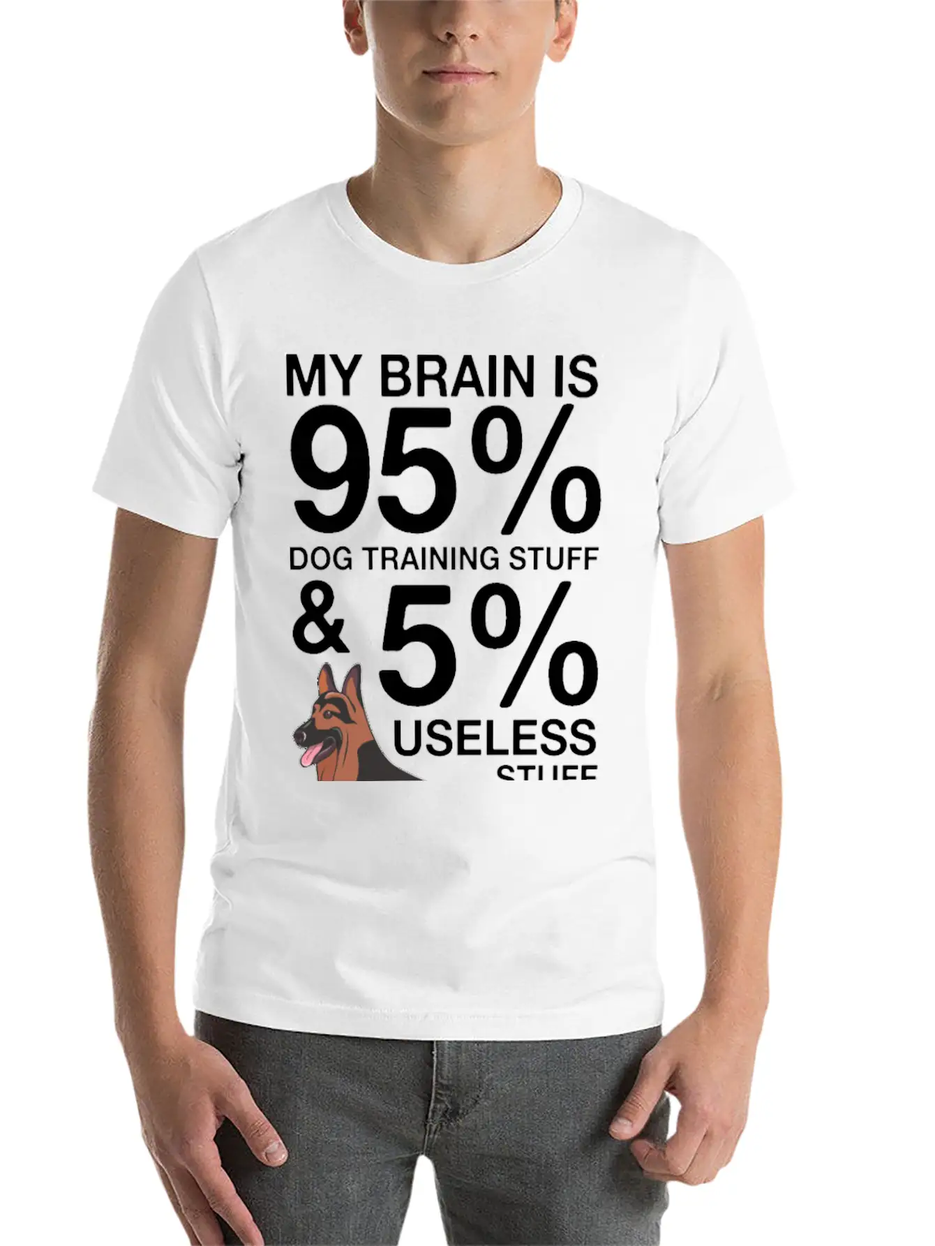 Dog Trainer Breathable Graphic T-Shirt – Perfect For Casual Days
