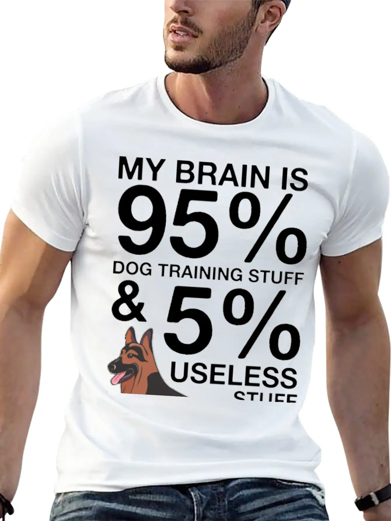 Dog Trainer Breathable Graphic T-Shirt – Perfect For Casual Days
