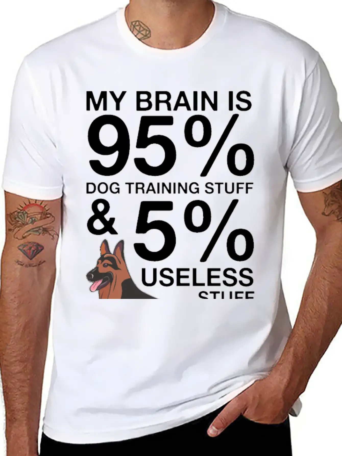 Dog Trainer Breathable Graphic T-Shirt – Perfect For Casual Days