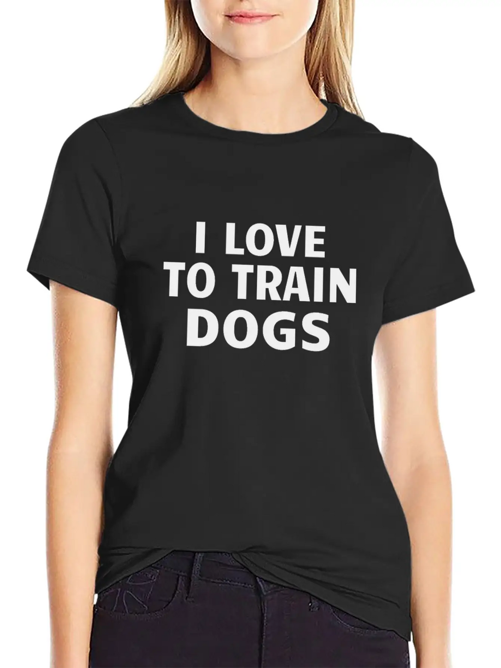 DOG TRAINER / DOG TRAINING: I Love To Train Dogs Basic Graphic T-Shirt – Daily Comfort In Soft Cotton