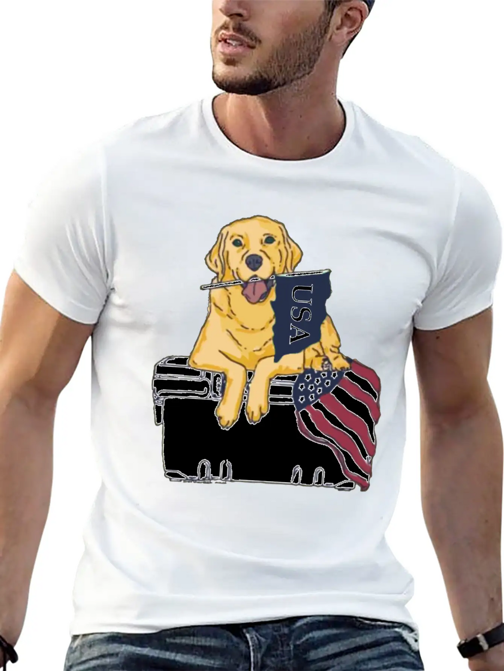 Dog Usa Essential Cotton Tee For Daily Outfits – Unisex Style