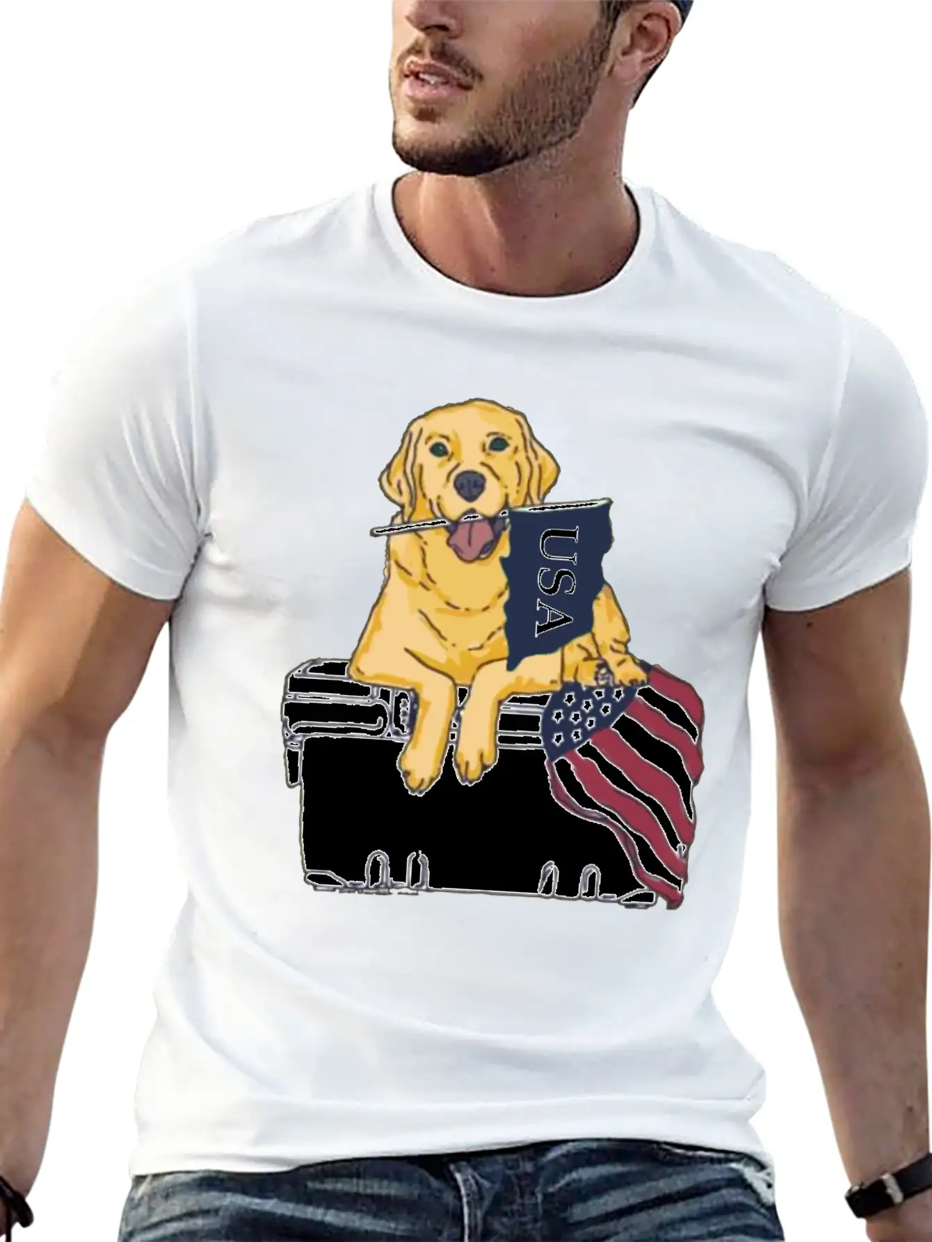 Dog Usa Essential Cotton Tee For Daily Outfits – Unisex Style