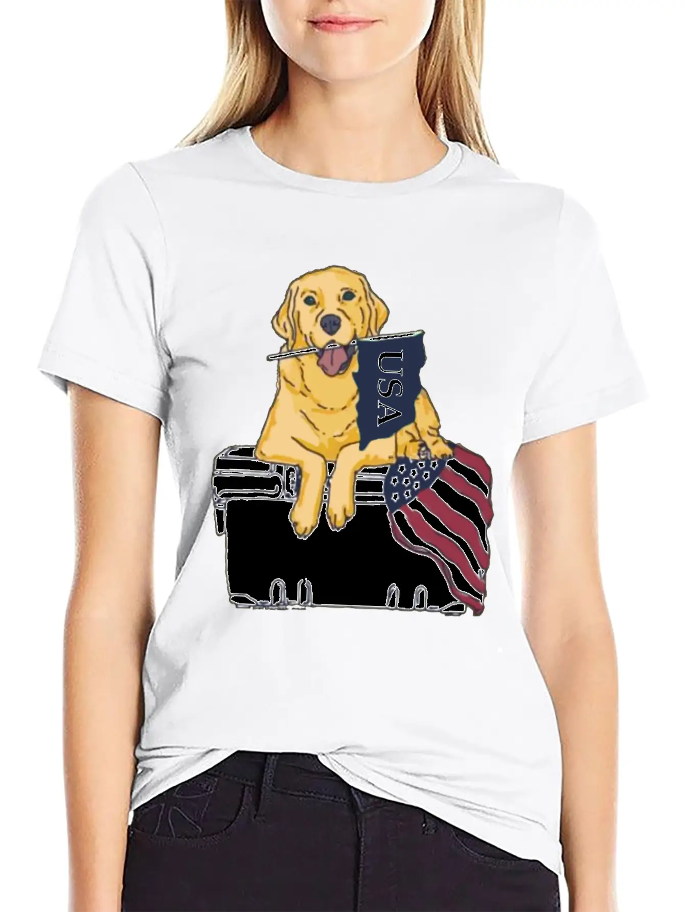 Dog Usa Essential Cotton Tee For Daily Outfits – Unisex Style