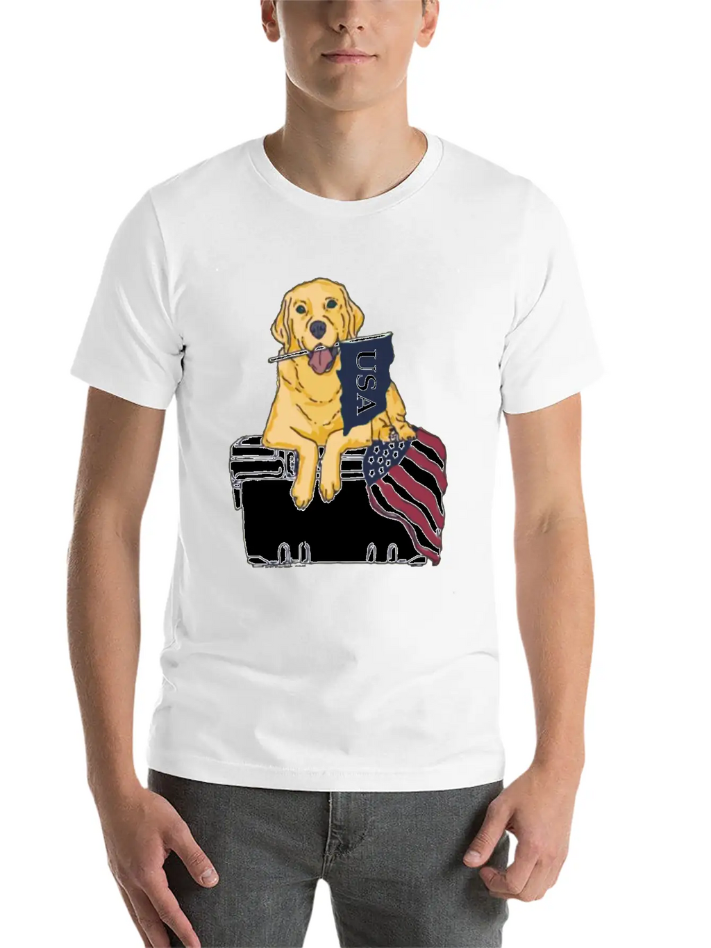 Dog Usa Essential Cotton Tee For Daily Outfits – Unisex Style
