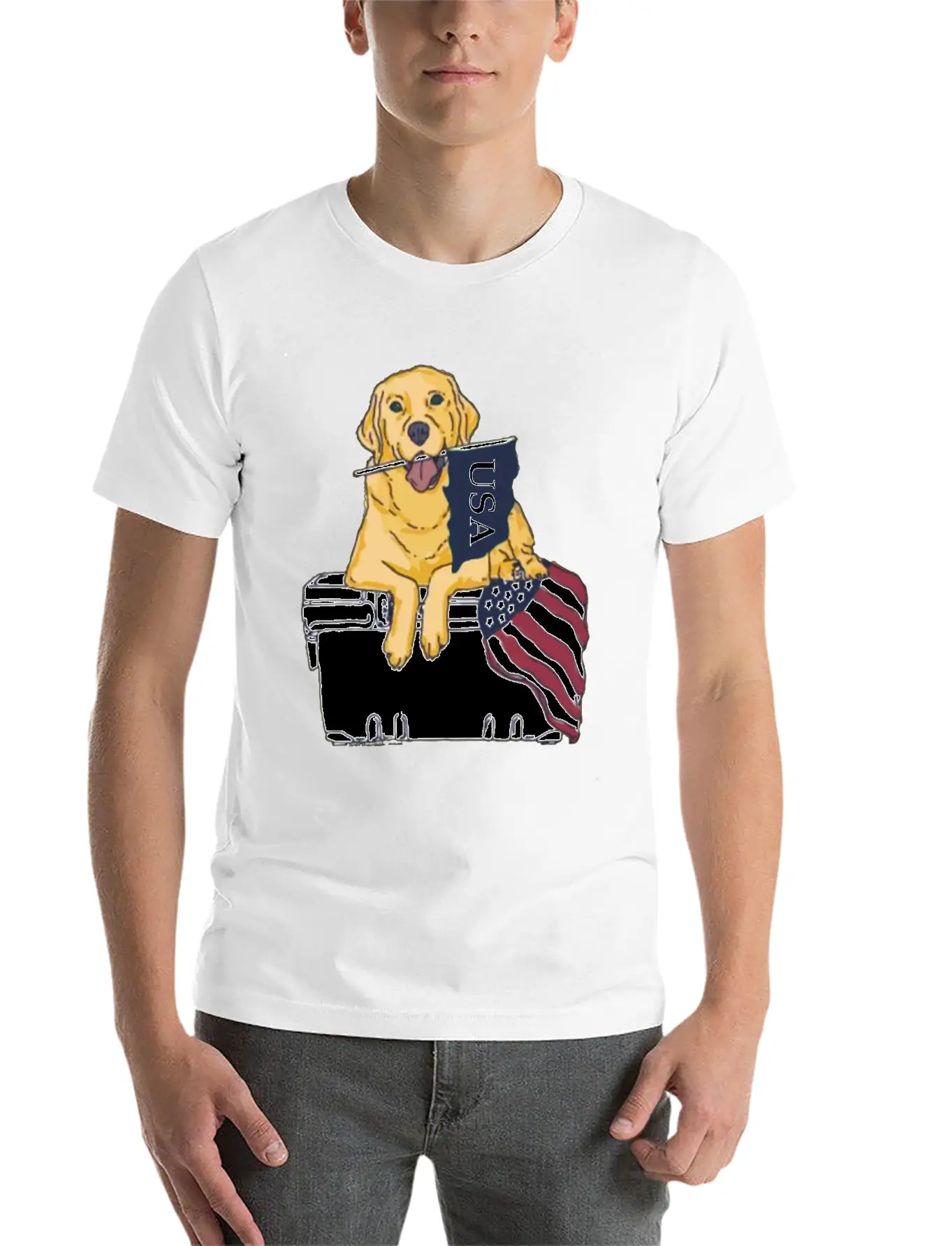 Dog Usa Essential Cotton Tee For Daily Outfits – Unisex Style