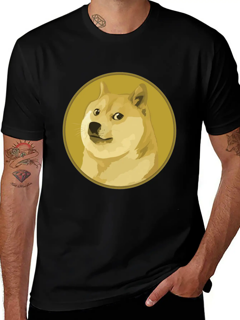DOGE COINS Relaxed Everyday Tee – Lightweight And Durable Cotton