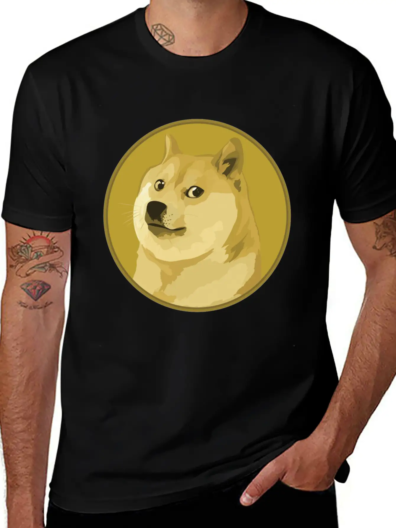 DOGE COINS Relaxed Everyday Tee – Lightweight And Durable Cotton