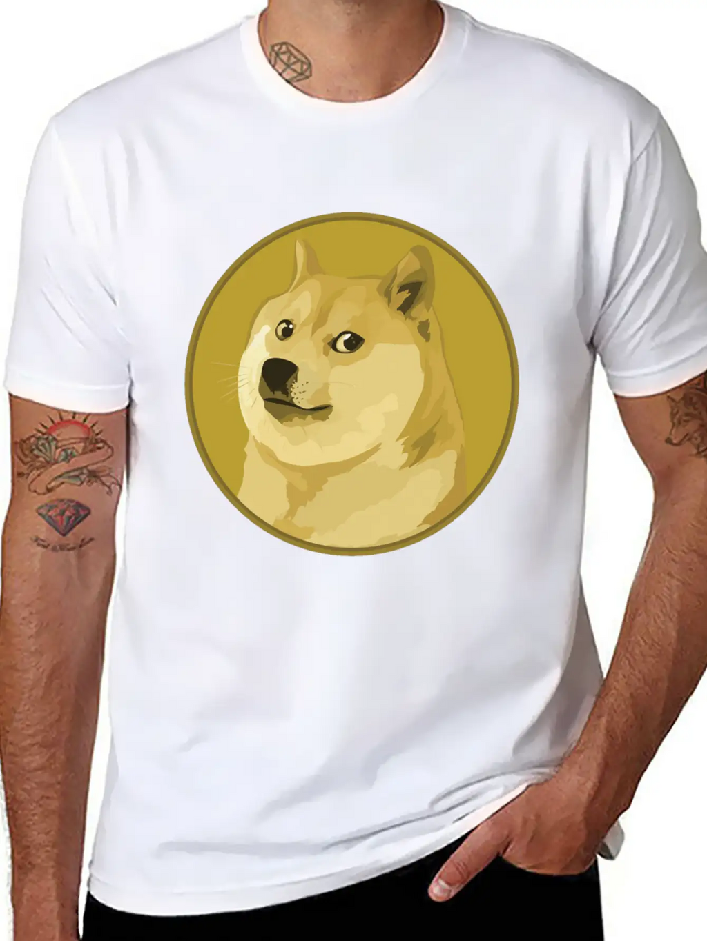 DOGE COINS Relaxed Everyday Tee – Lightweight And Durable Cotton