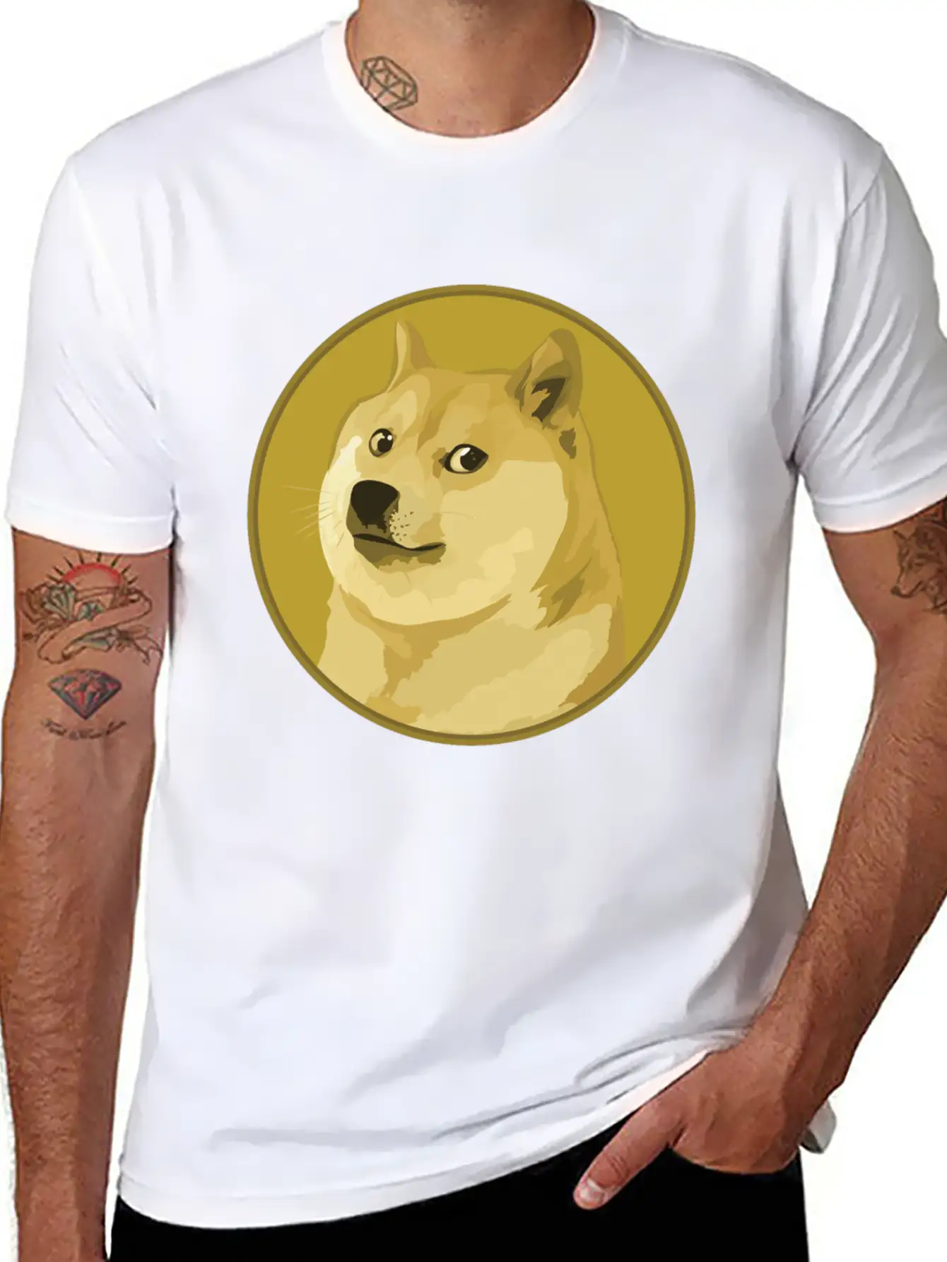 DOGE COINS Relaxed Everyday Tee – Lightweight And Durable Cotton