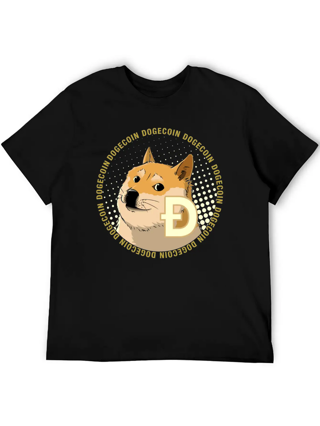 Dogecoin Cryptocurrency HODL Shiba Basic Graphic T-Shirt – Daily Comfort In Soft Cotton