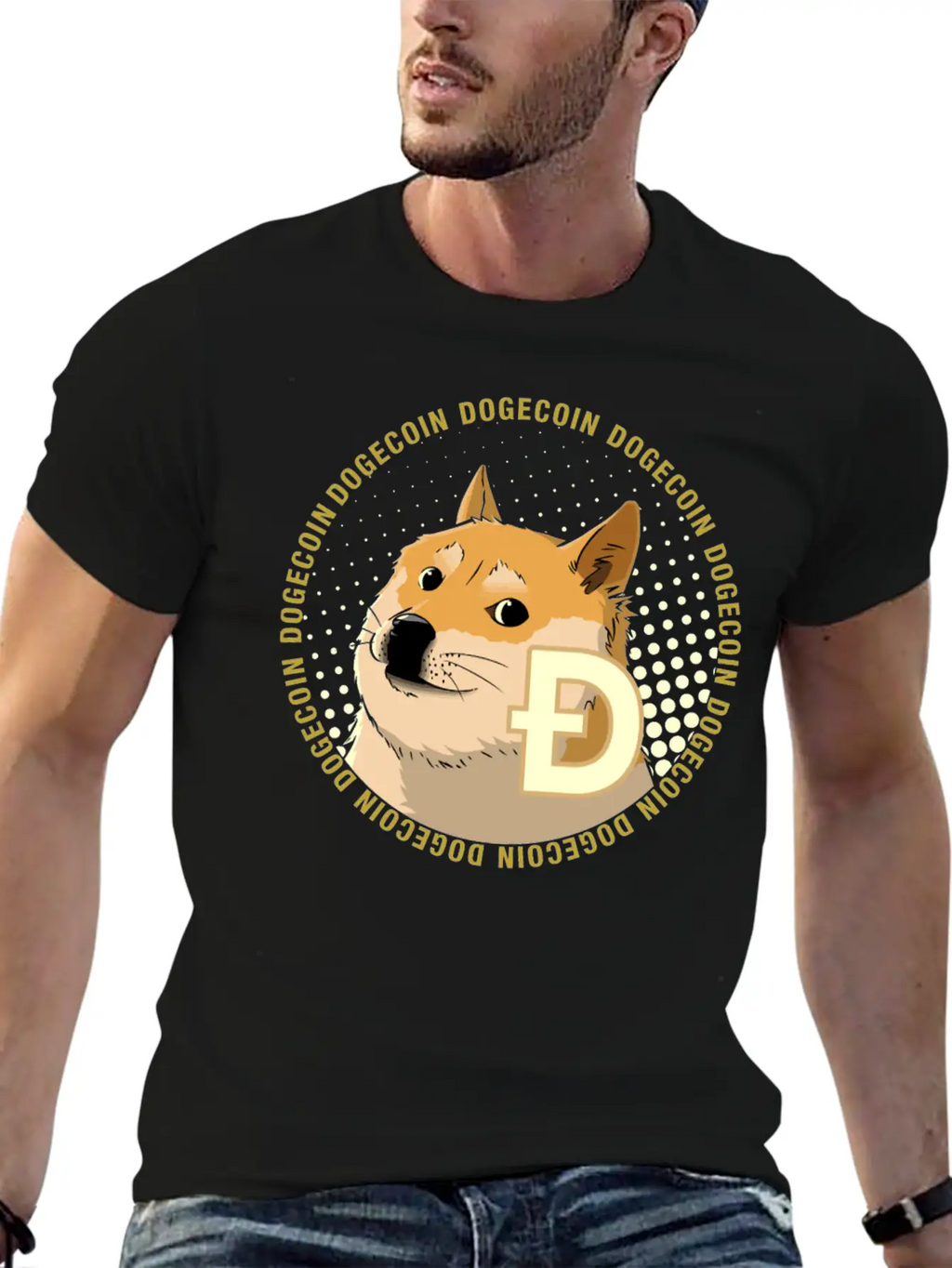 Dogecoin Cryptocurrency HODL Shiba Basic Graphic T-Shirt – Daily Comfort In Soft Cotton