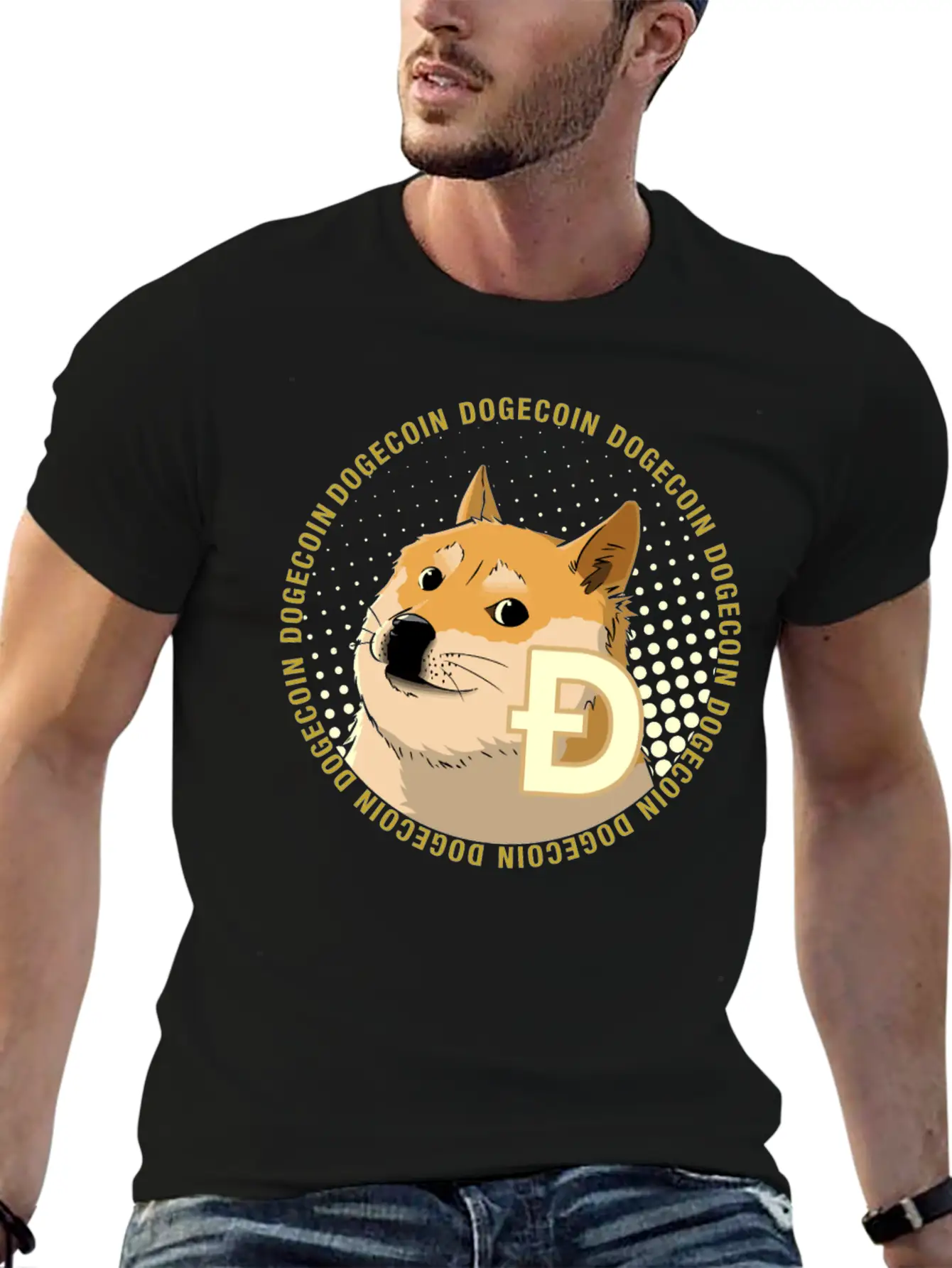 Dogecoin Cryptocurrency HODL Shiba Basic Graphic T-Shirt – Daily Comfort In Soft Cotton