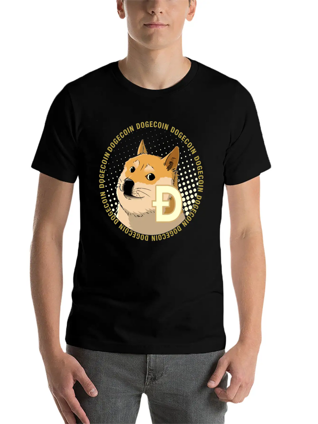Dogecoin Cryptocurrency HODL Shiba Basic Graphic T-Shirt – Daily Comfort In Soft Cotton