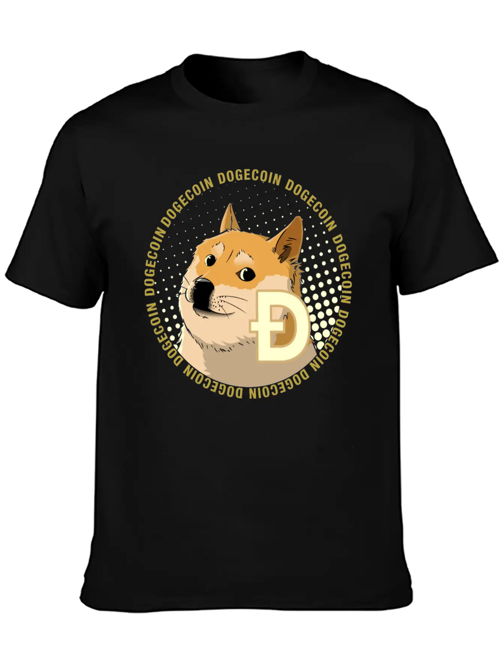 Dogecoin Cryptocurrency HODL Shiba Basic Graphic T-Shirt – Daily Comfort In Soft Cotton