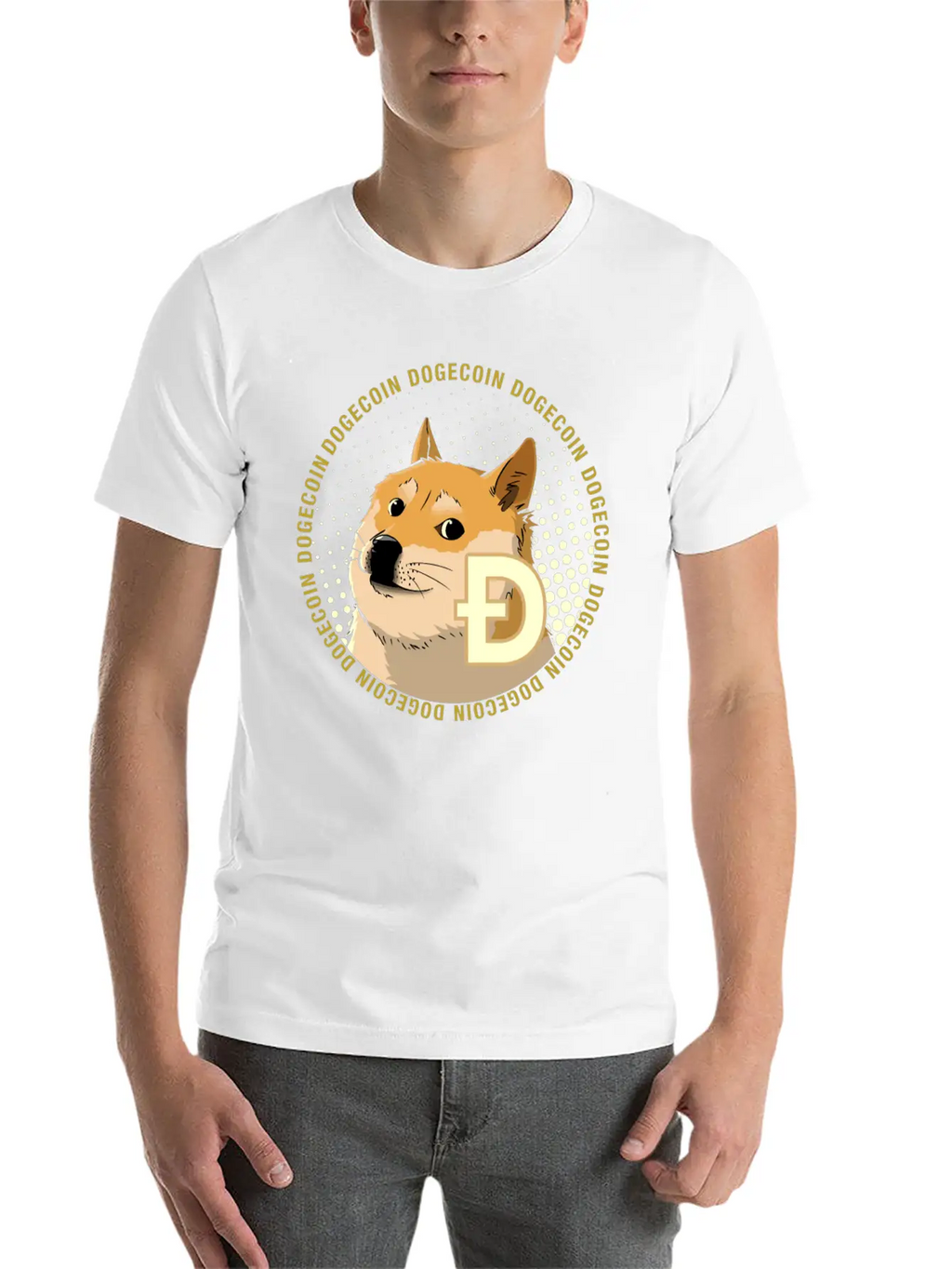 Dogecoin Cryptocurrency HODL Shiba Basic Graphic T-Shirt – Daily Comfort In Soft Cotton