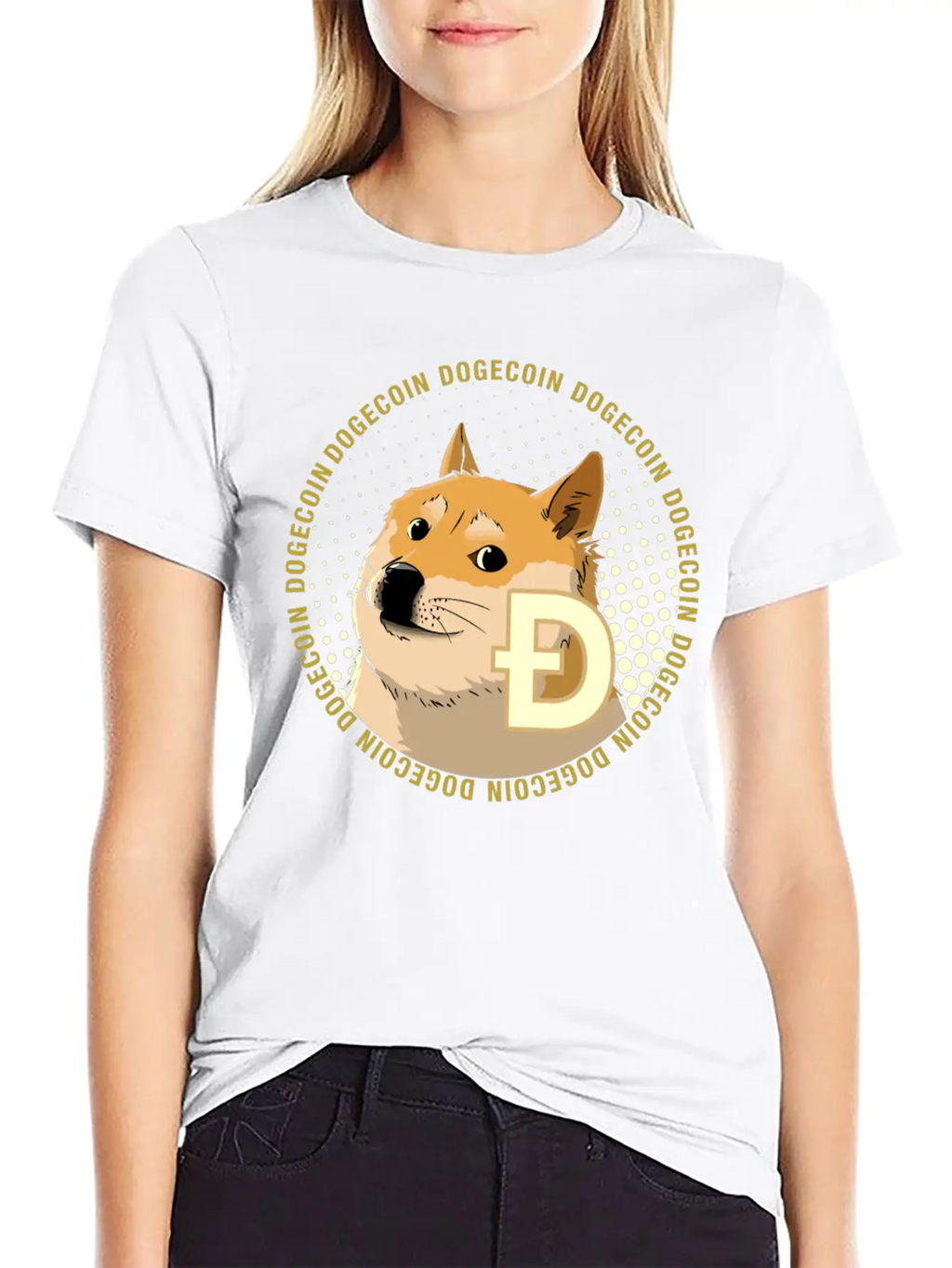 Dogecoin Cryptocurrency HODL Shiba Basic Graphic T-Shirt – Daily Comfort In Soft Cotton