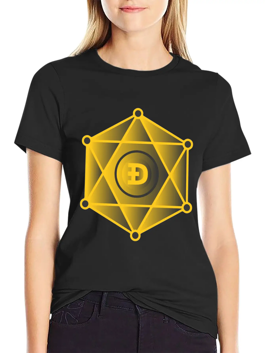 Dogecoin To The Moon Digital Hodl FUN Gift Idea Stylish Everyday T-Shirt – Unisex Basic Cotton Tee