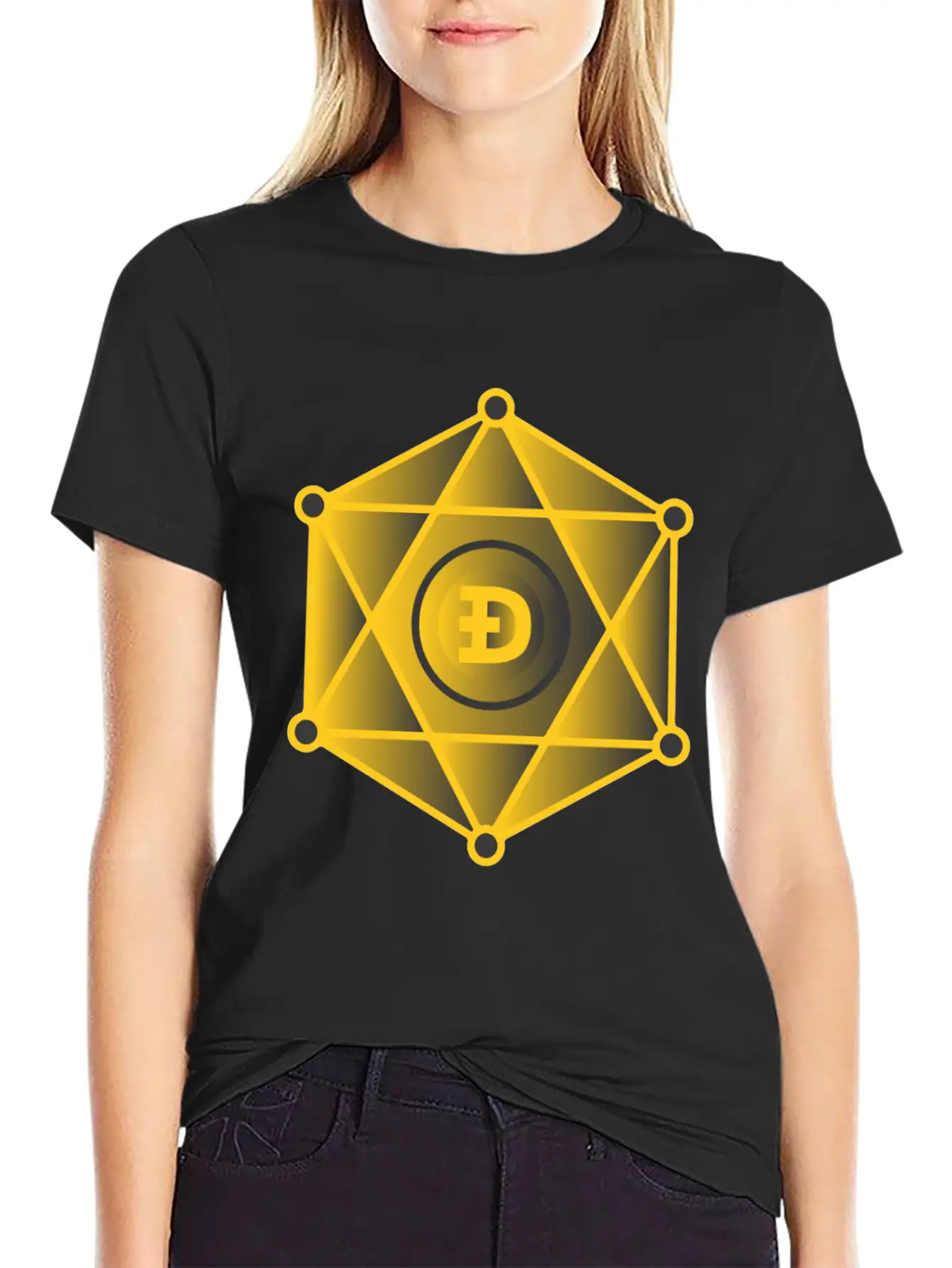 Dogecoin To The Moon Digital Hodl FUN Gift Idea Stylish Everyday T-Shirt – Unisex Basic Cotton Tee