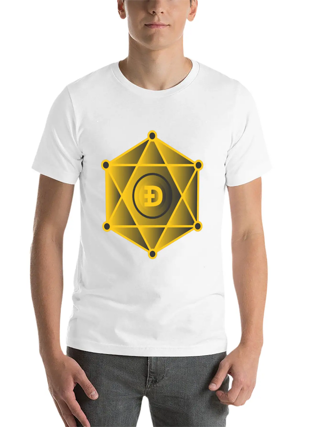 Dogecoin To The Moon Digital Hodl FUN Gift Idea Stylish Everyday T-Shirt – Unisex Basic Cotton Tee