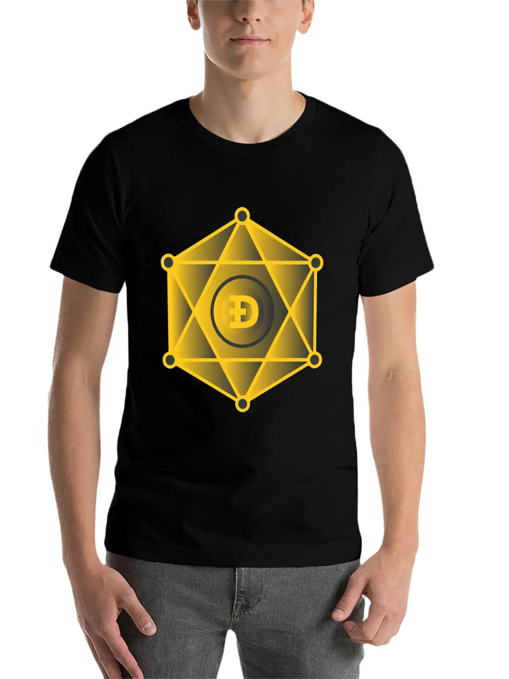 Dogecoin To The Moon Digital Hodl FUN Gift Idea Stylish Everyday T-Shirt – Unisex Basic Cotton Tee