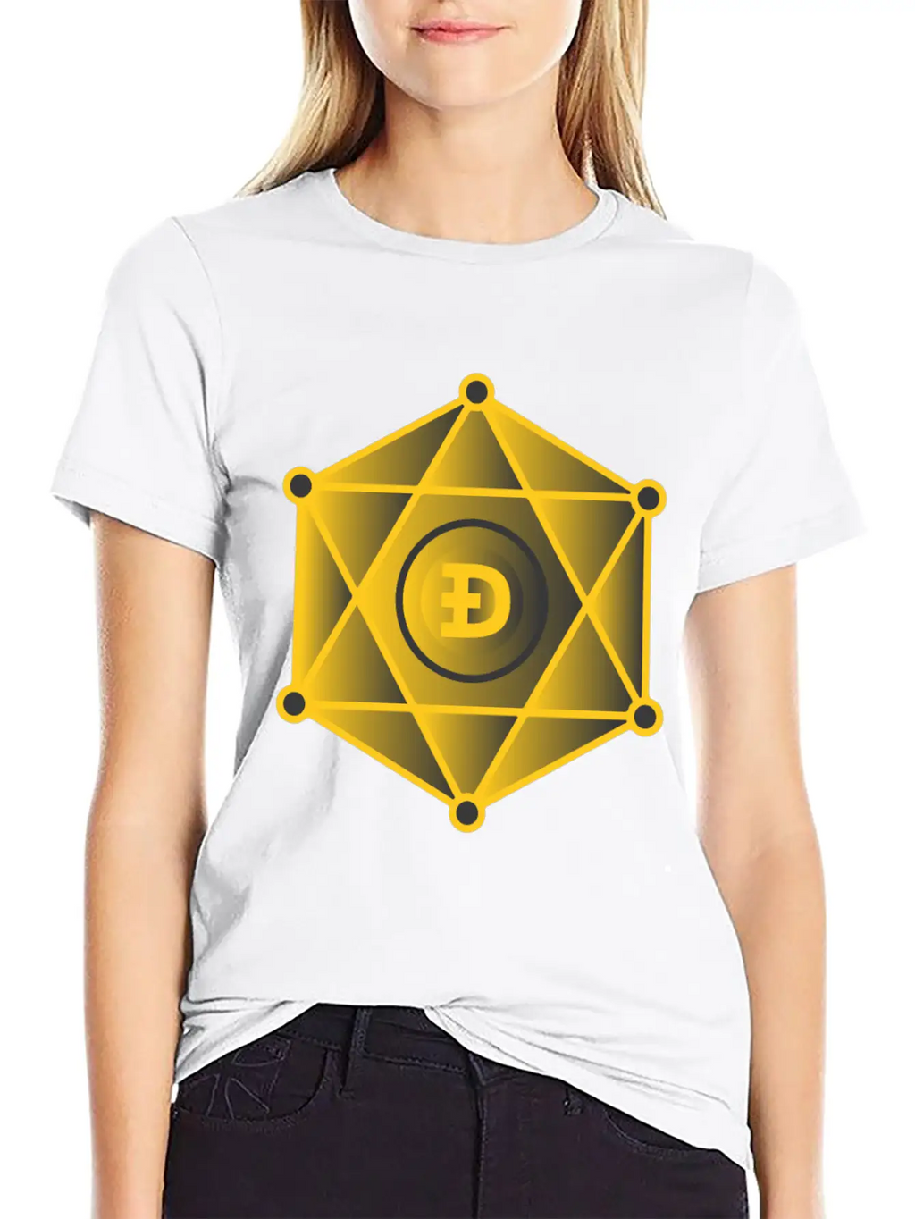 Dogecoin To The Moon Digital Hodl FUN Gift Idea Stylish Everyday T-Shirt – Unisex Basic Cotton Tee