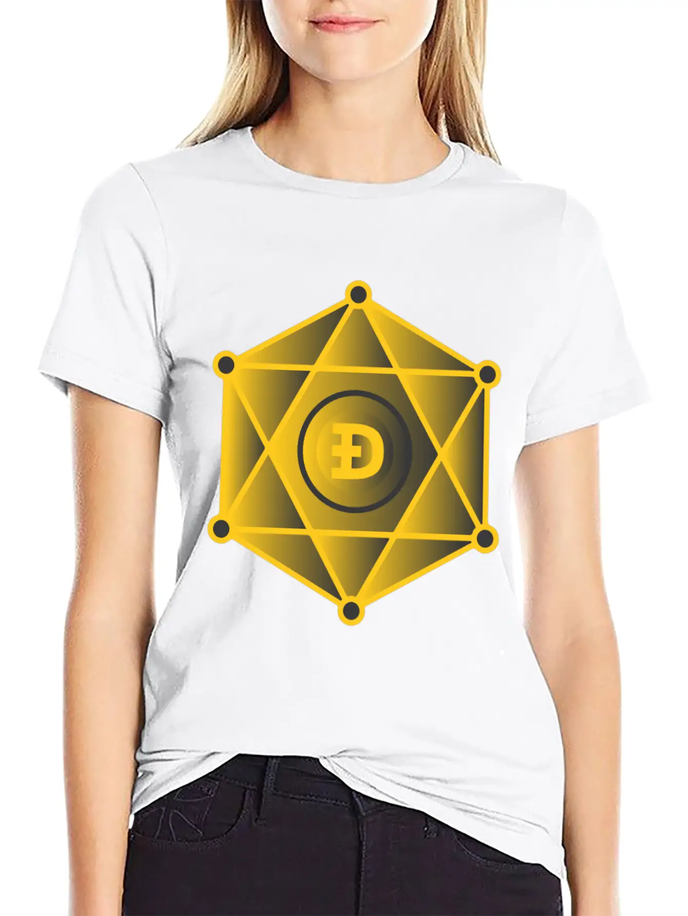 Dogecoin To The Moon Digital Hodl FUN Gift Idea Stylish Everyday T-Shirt – Unisex Basic Cotton Tee