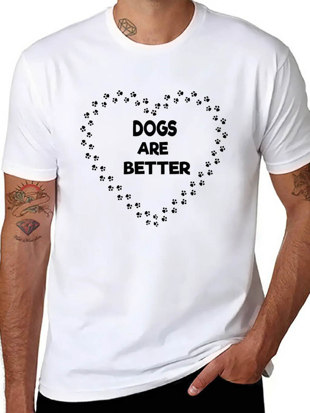 Dogs Are Better Stylish Everyday T-Shirt – Unisex Basic Cotton Tee