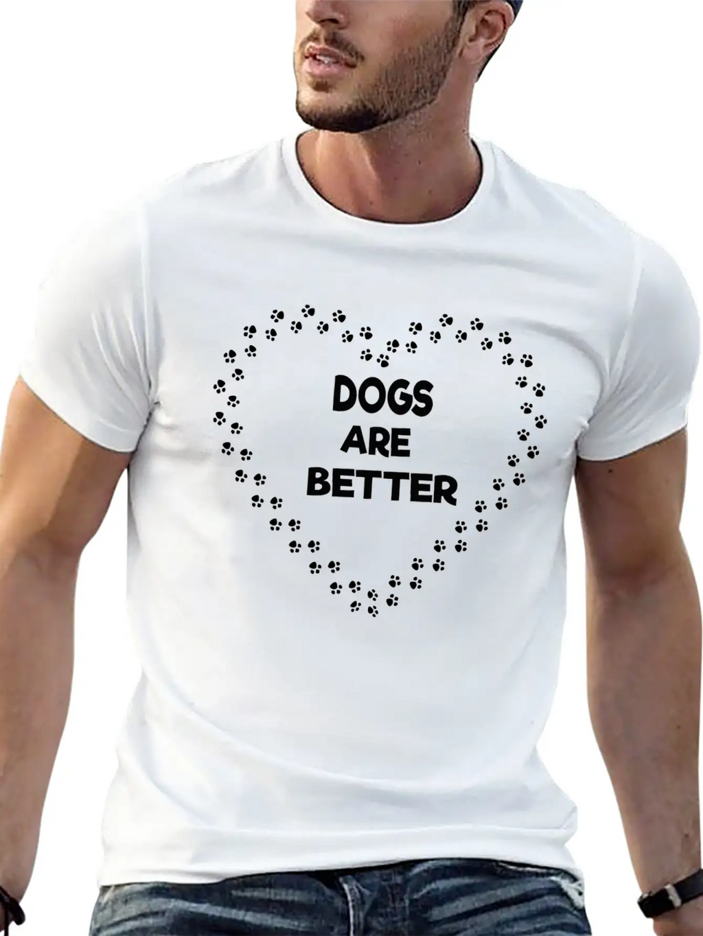 Dogs Are Better Stylish Everyday T-Shirt – Unisex Basic Cotton Tee