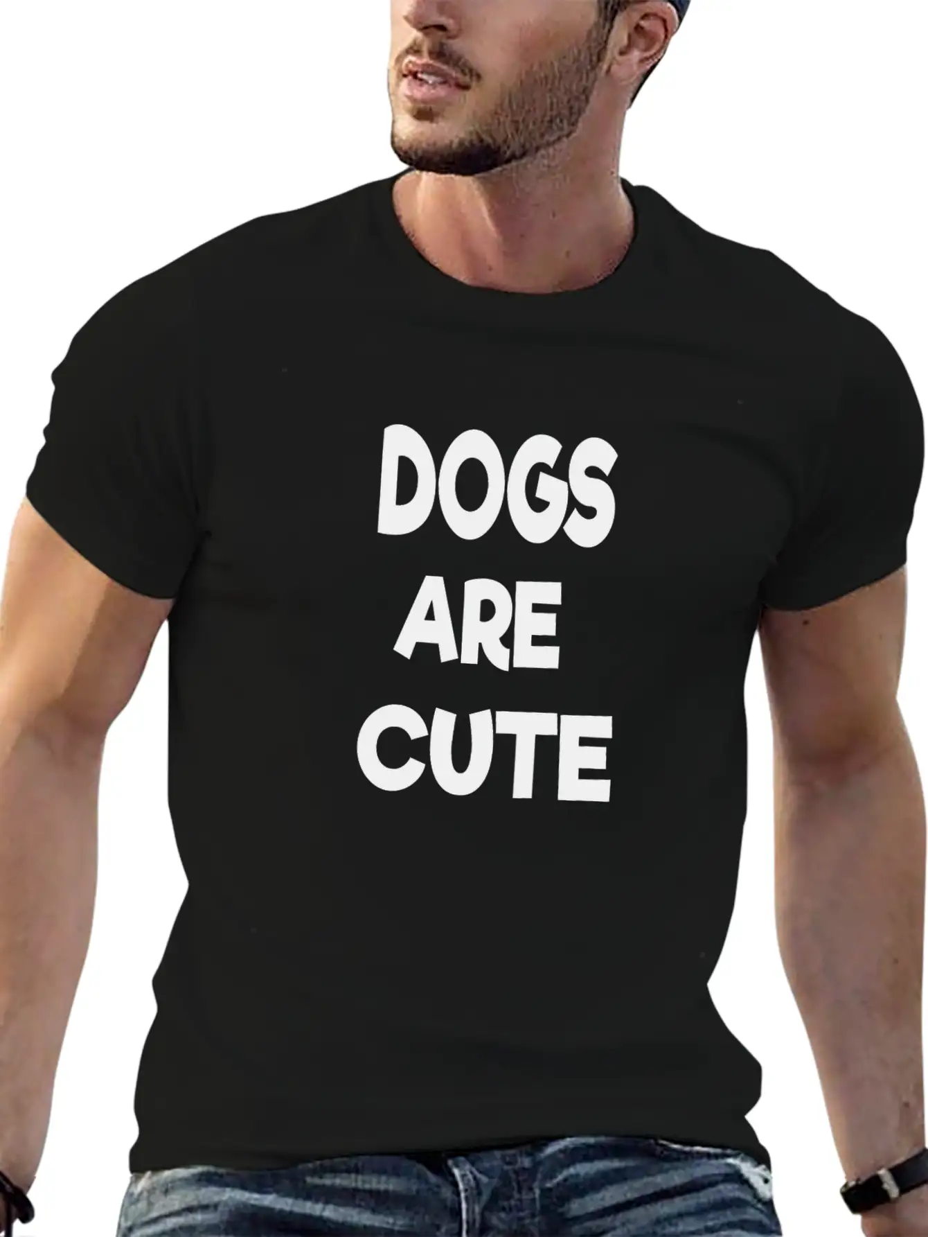 Dogs Are Cute Breathable Soft Cotton T-Shirt – Timeless Casual Look