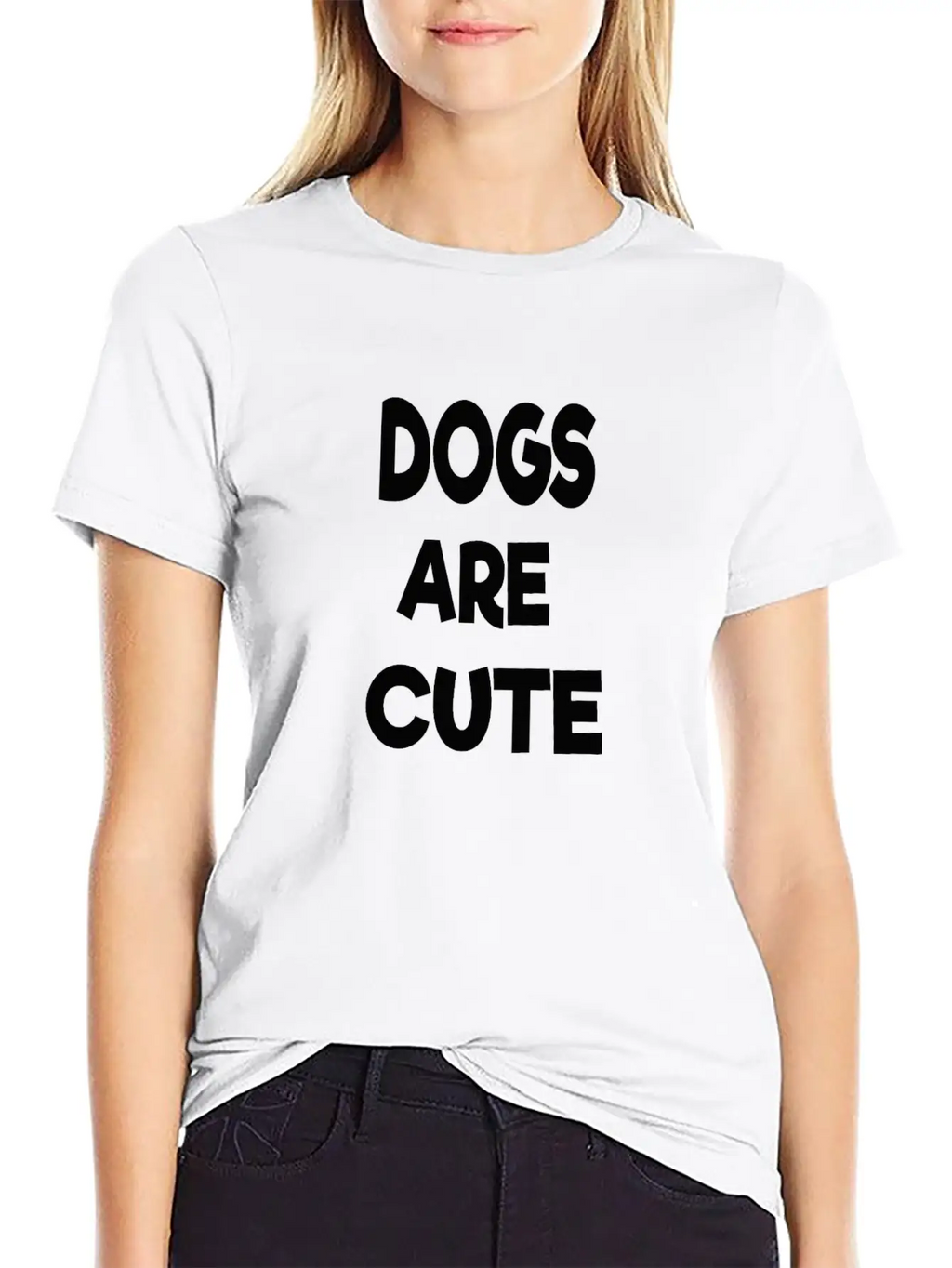 Dogs Are Cute Breathable Soft Cotton T-Shirt – Timeless Casual Look