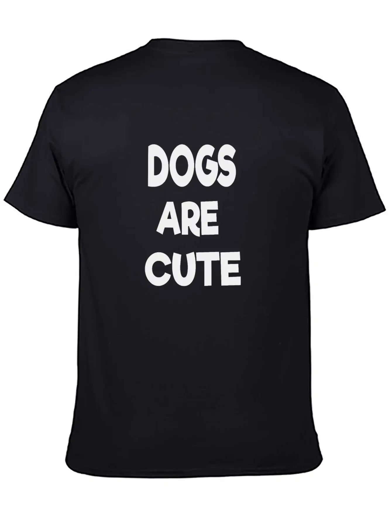 Dogs Are Cute Breathable Soft Cotton T-Shirt – Timeless Casual Look