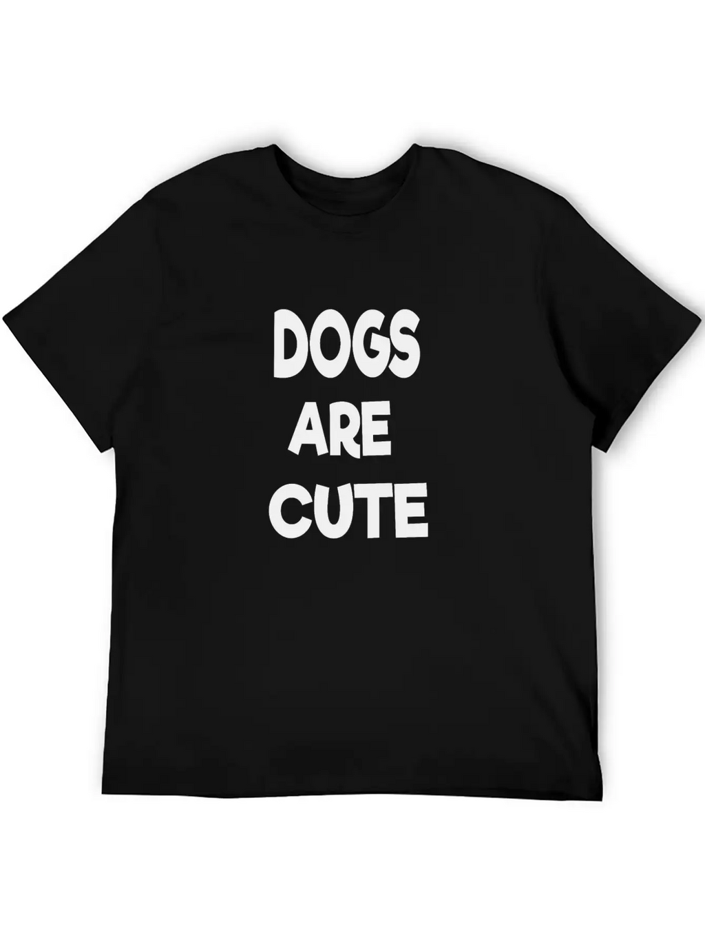 Dogs Are Cute Breathable Soft Cotton T-Shirt – Timeless Casual Look
