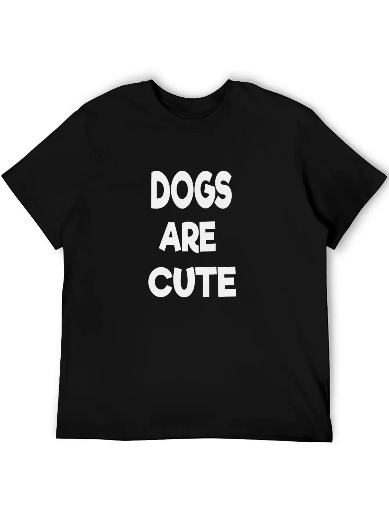 Dogs Are Cute Breathable Soft Cotton T-Shirt – Timeless Casual Look