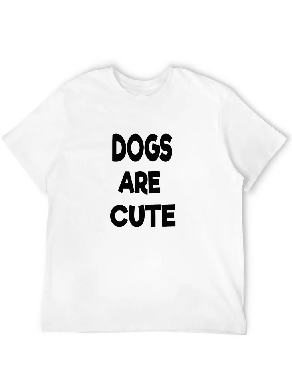 Dogs Are Cute Breathable Soft Cotton T-Shirt – Timeless Casual Look