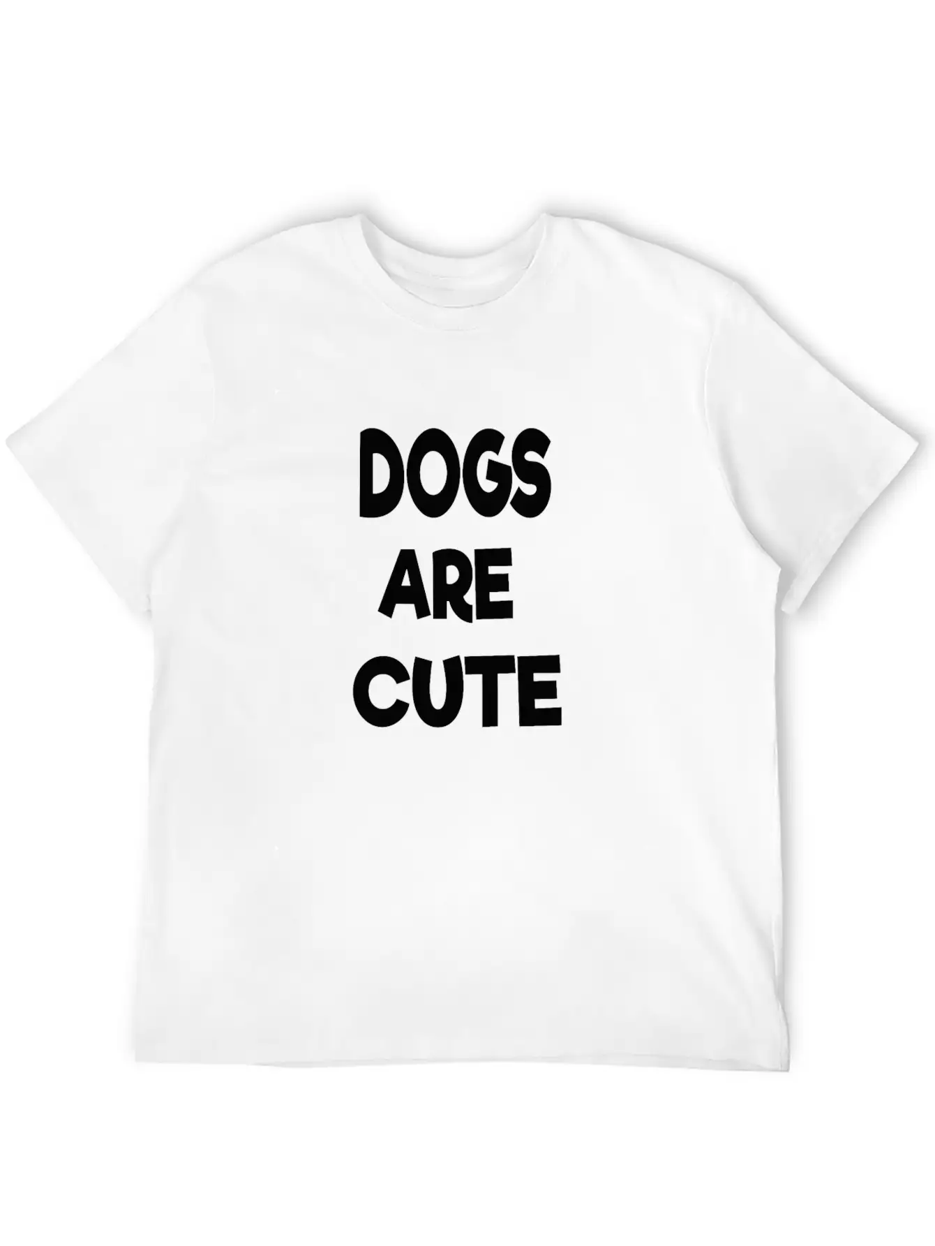 Dogs Are Cute Breathable Soft Cotton T-Shirt – Timeless Casual Look