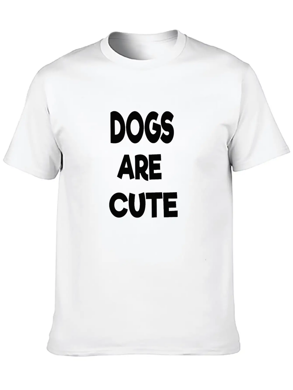 Dogs Are Cute Breathable Soft Cotton T-Shirt – Timeless Casual Look