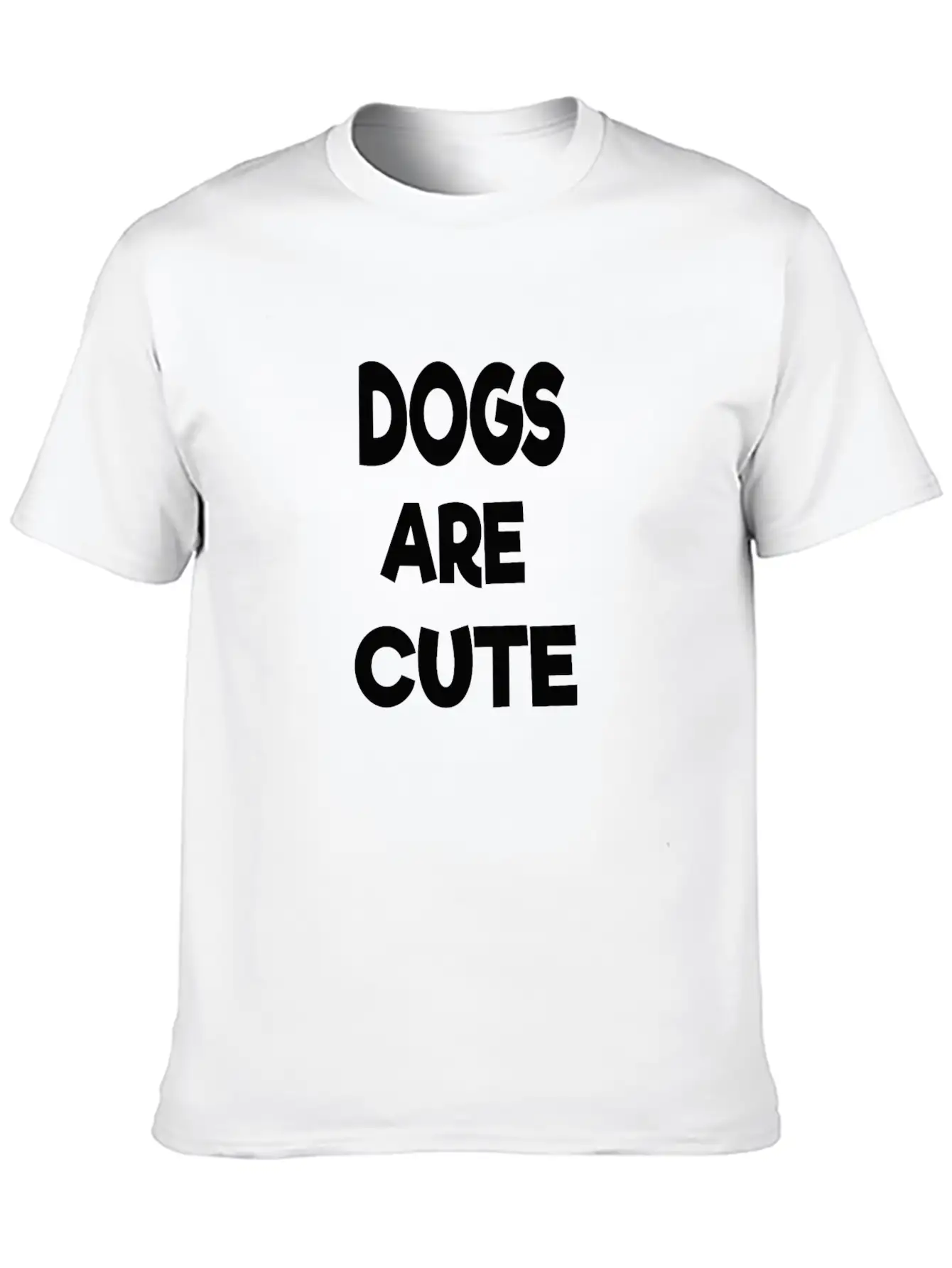 Dogs Are Cute Breathable Soft Cotton T-Shirt – Timeless Casual Look