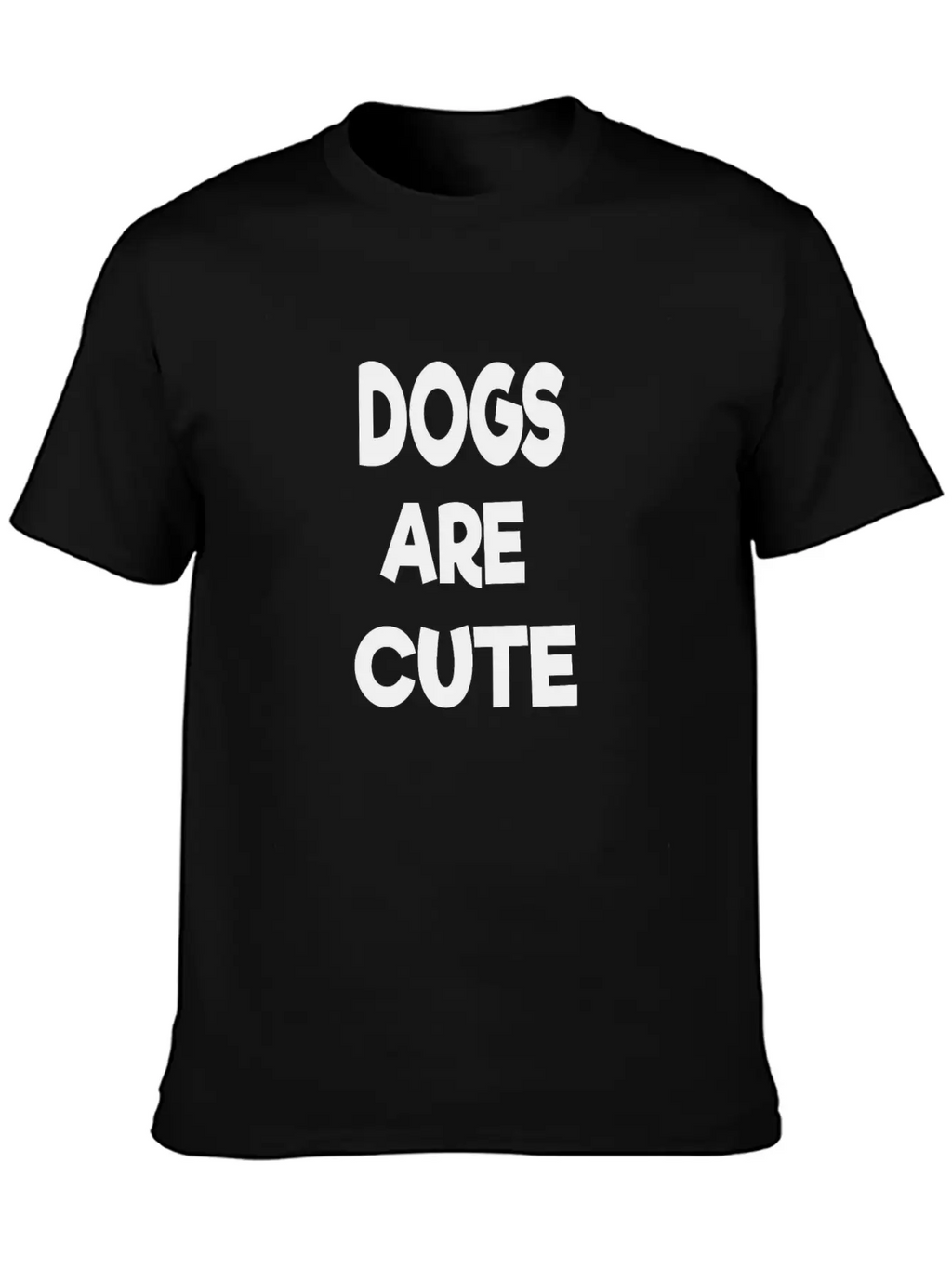 Dogs Are Cute Breathable Soft Cotton T-Shirt – Timeless Casual Look