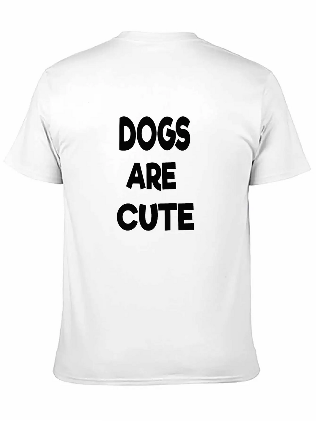 Dogs Are Cute Breathable Soft Cotton T-Shirt – Timeless Casual Look