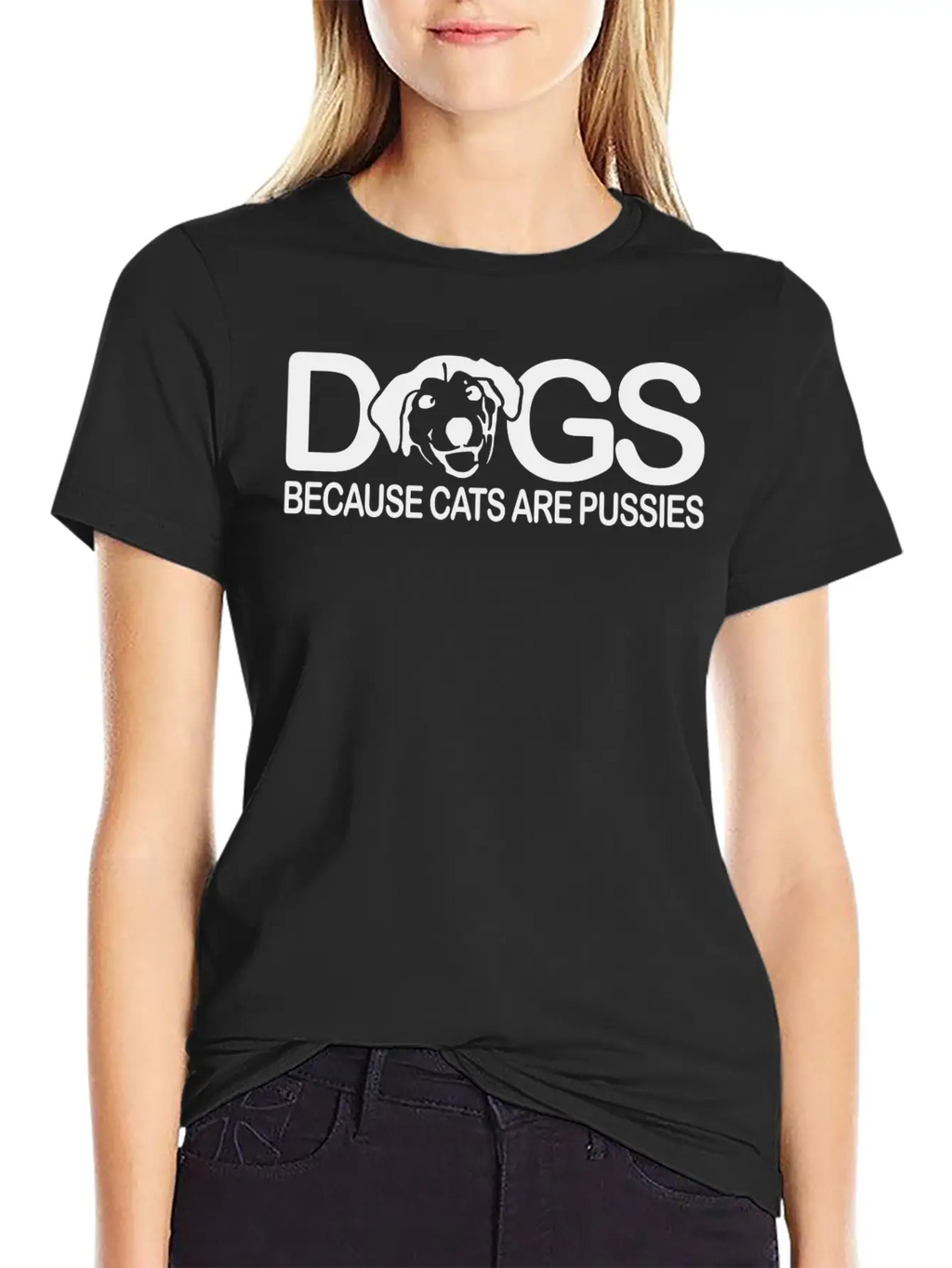 Dogs Because Cats Are Pussies Dog Lover Classic Cotton Tee – Unisex Comfort For Any Season