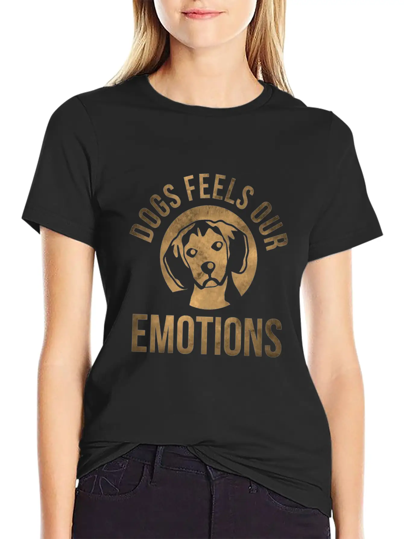 Dogs Feels Our Emotions Relaxed Everyday Tee – Lightweight And Durable Cotton