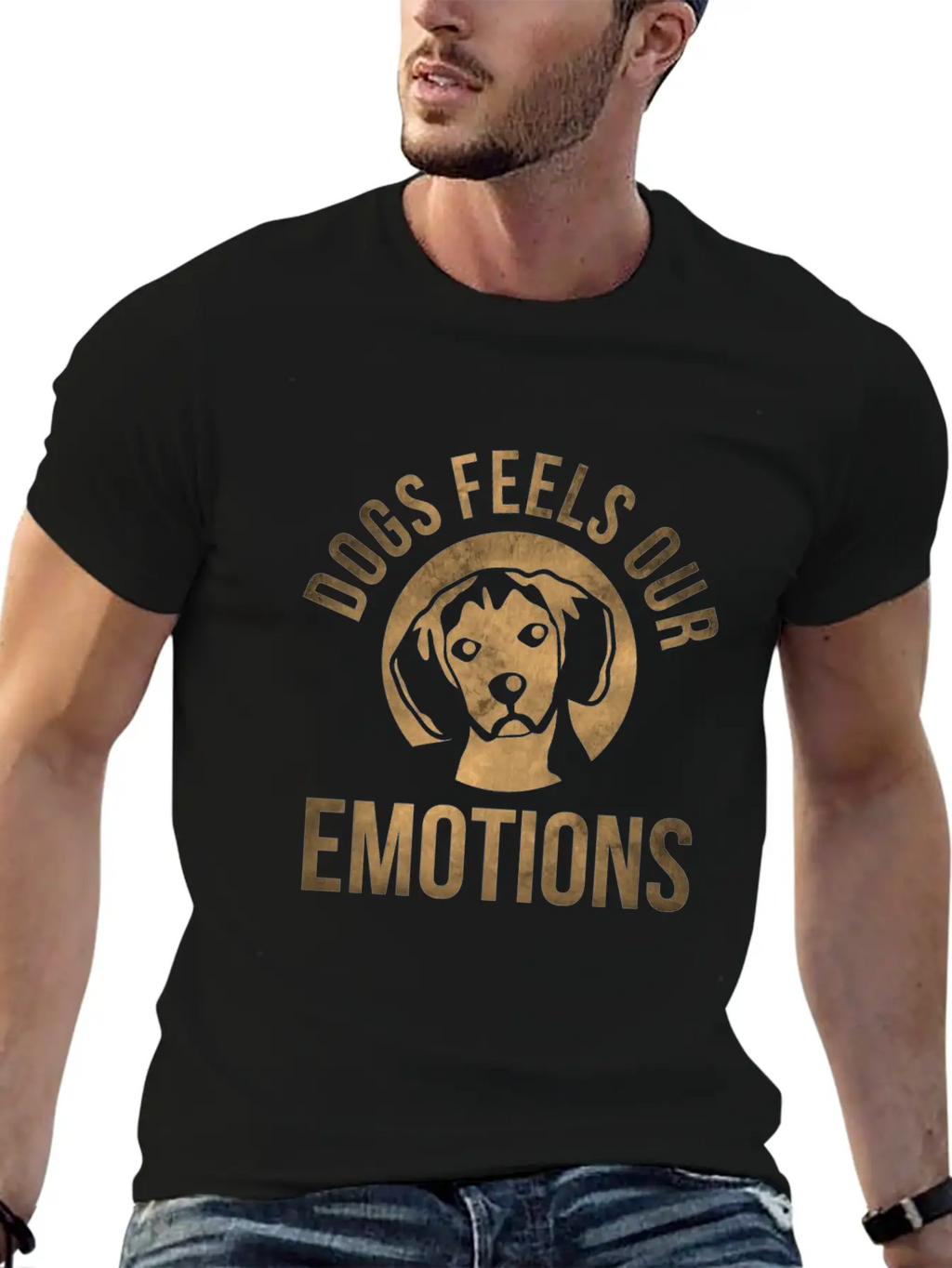 Dogs Feels Our Emotions Relaxed Everyday Tee – Lightweight And Durable Cotton