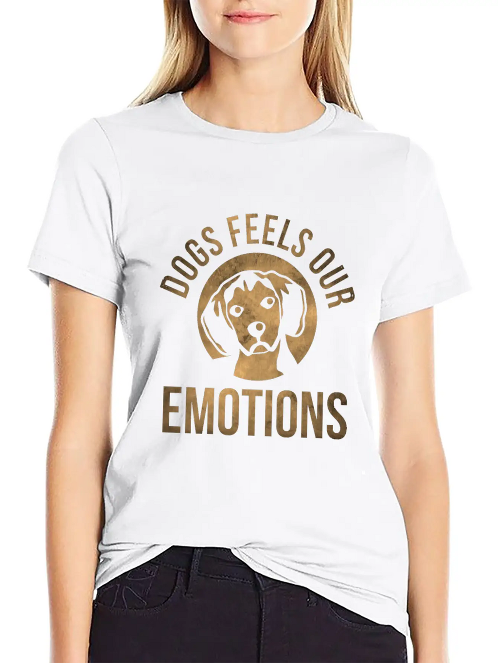 Dogs Feels Our Emotions Relaxed Everyday Tee – Lightweight And Durable Cotton