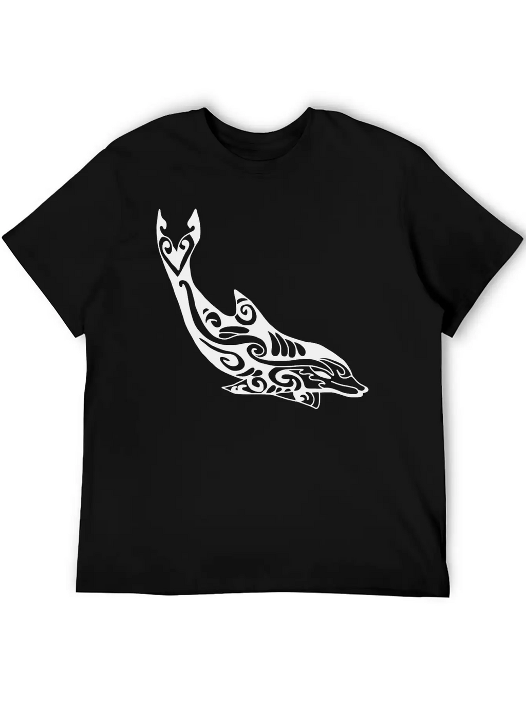 Dolphin Fish Tribal Unisex Casual T-Shirt – Clean Design For Daily Comfort