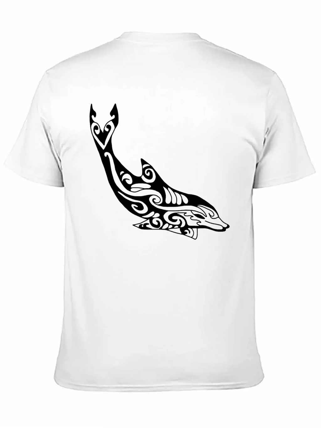 Dolphin Fish Tribal Unisex Casual T-Shirt – Clean Design For Daily Comfort