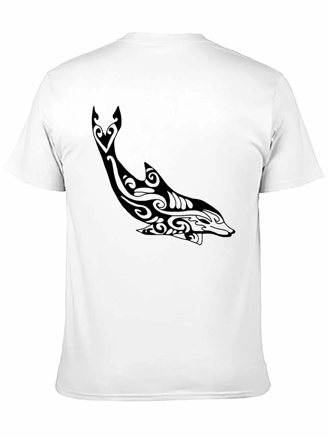 Dolphin Fish Tribal Unisex Casual T-Shirt – Clean Design For Daily Comfort