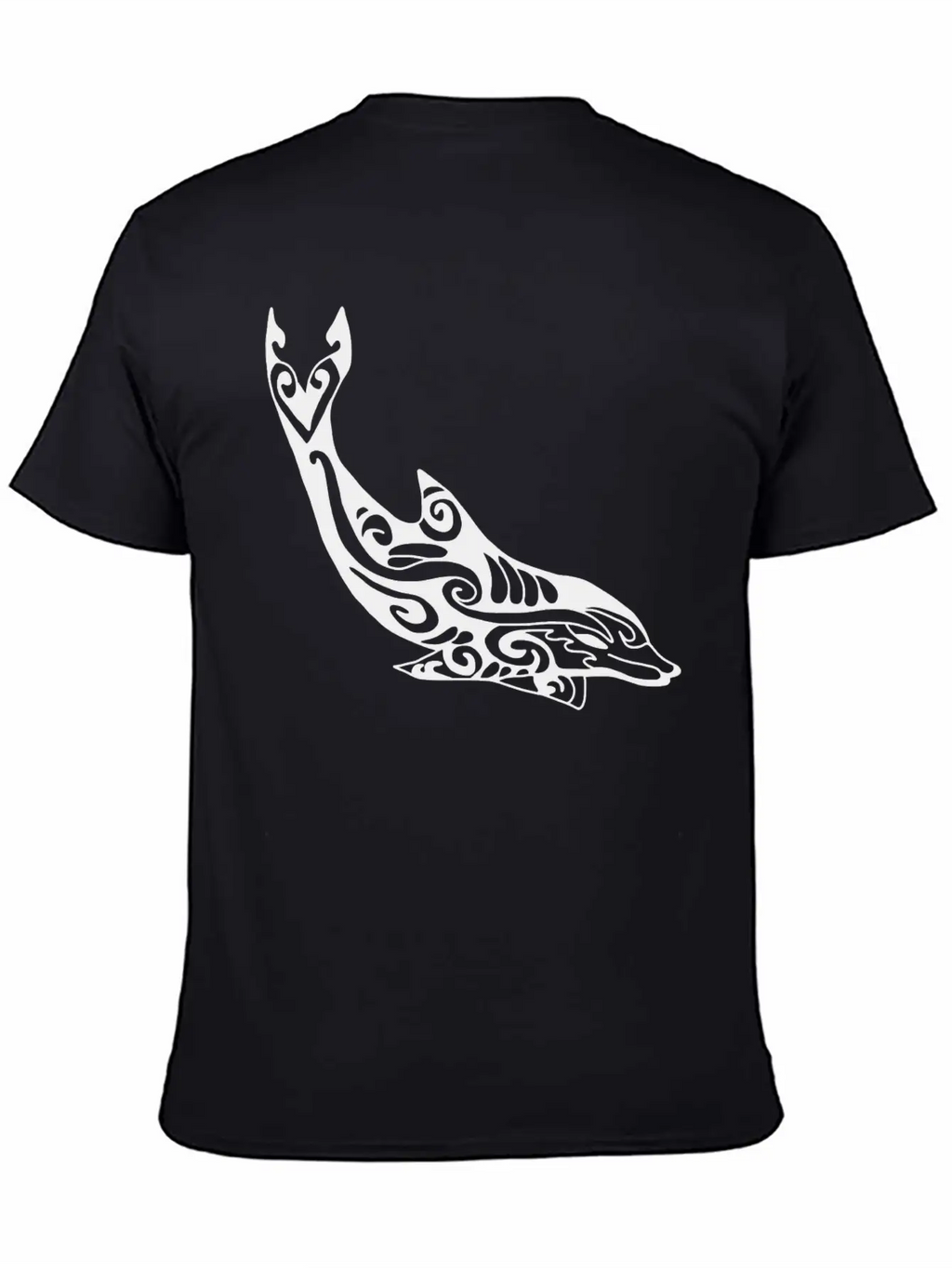 Dolphin Fish Tribal Unisex Casual T-Shirt – Clean Design For Daily Comfort