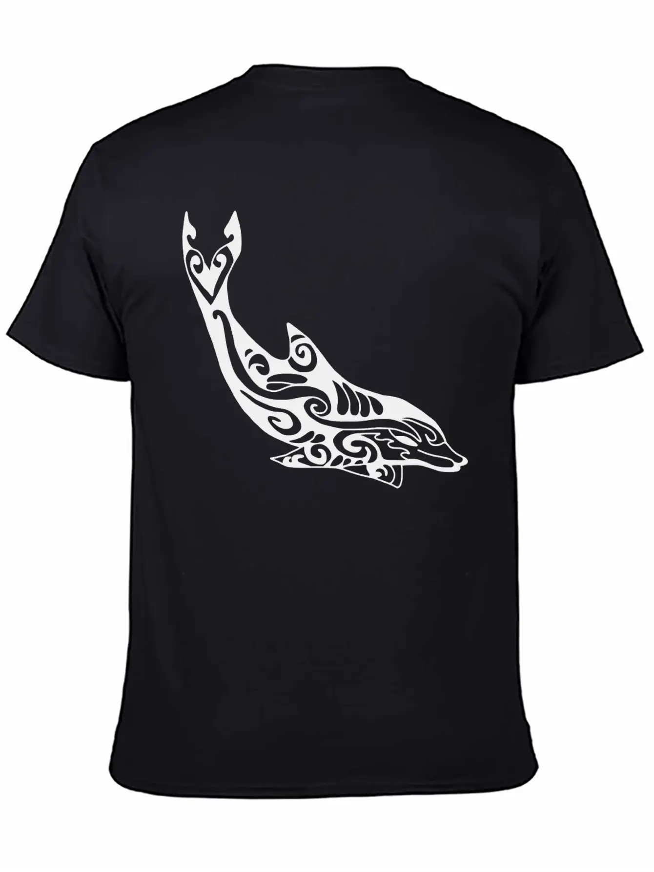 Dolphin Fish Tribal Unisex Casual T-Shirt – Clean Design For Daily Comfort