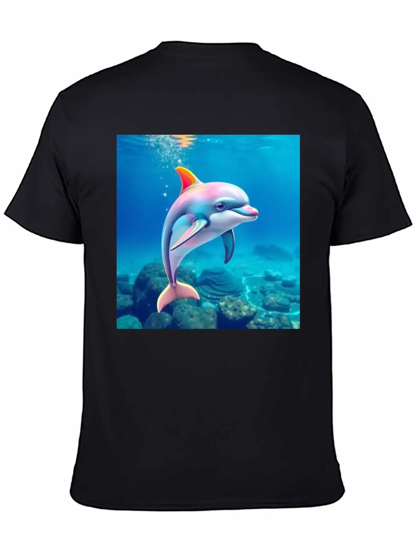 Dolphin Picture Art 0027939 Classic Cotton Tee – Unisex Comfort For Any Season