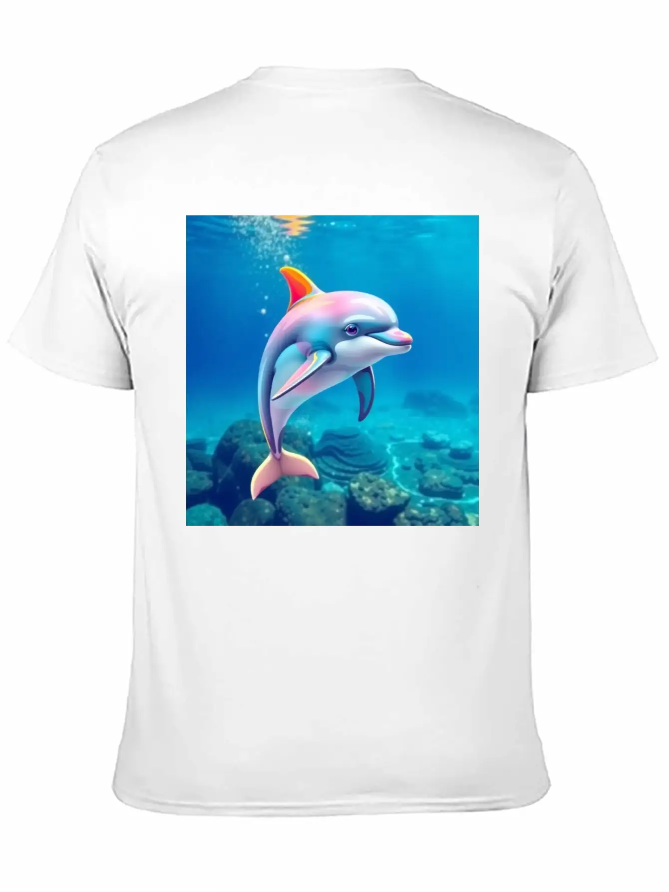 Dolphin Picture Art 0027939 Classic Cotton Tee – Unisex Comfort For Any Season